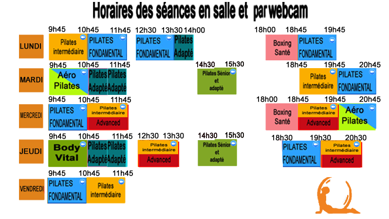tableau des horaires